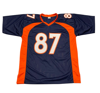 Ed McCaffrey Autographed Denver Broncos Custom Jersey (2x SB Champ)