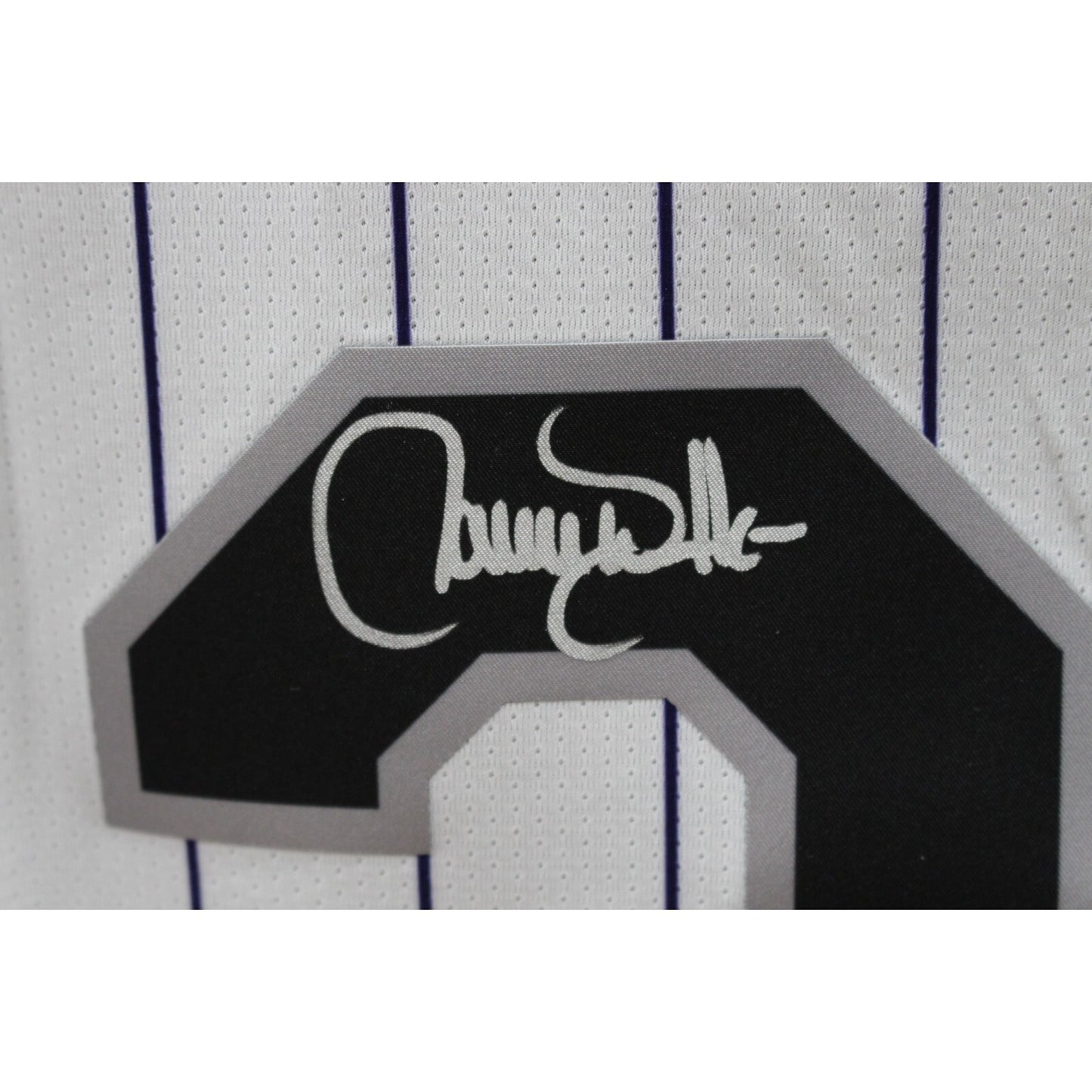 Larry Walker Autographed Colorado Rockies Nike Jersey "HOF"