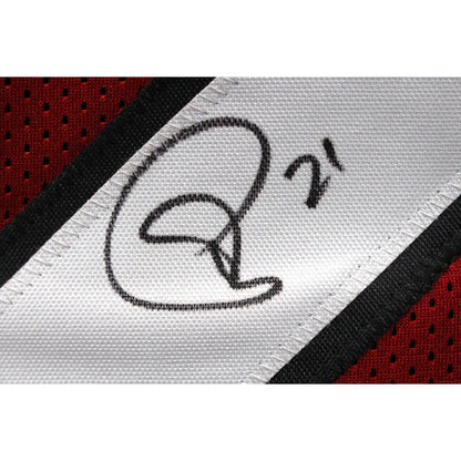 Patrick Peterson Autographed Red Pro Style Jersey (Beckett Witnessed)