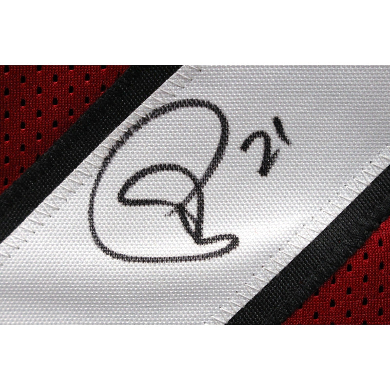 Patrick Peterson Autographed Red Pro Style Jersey (Beckett Witnessed)