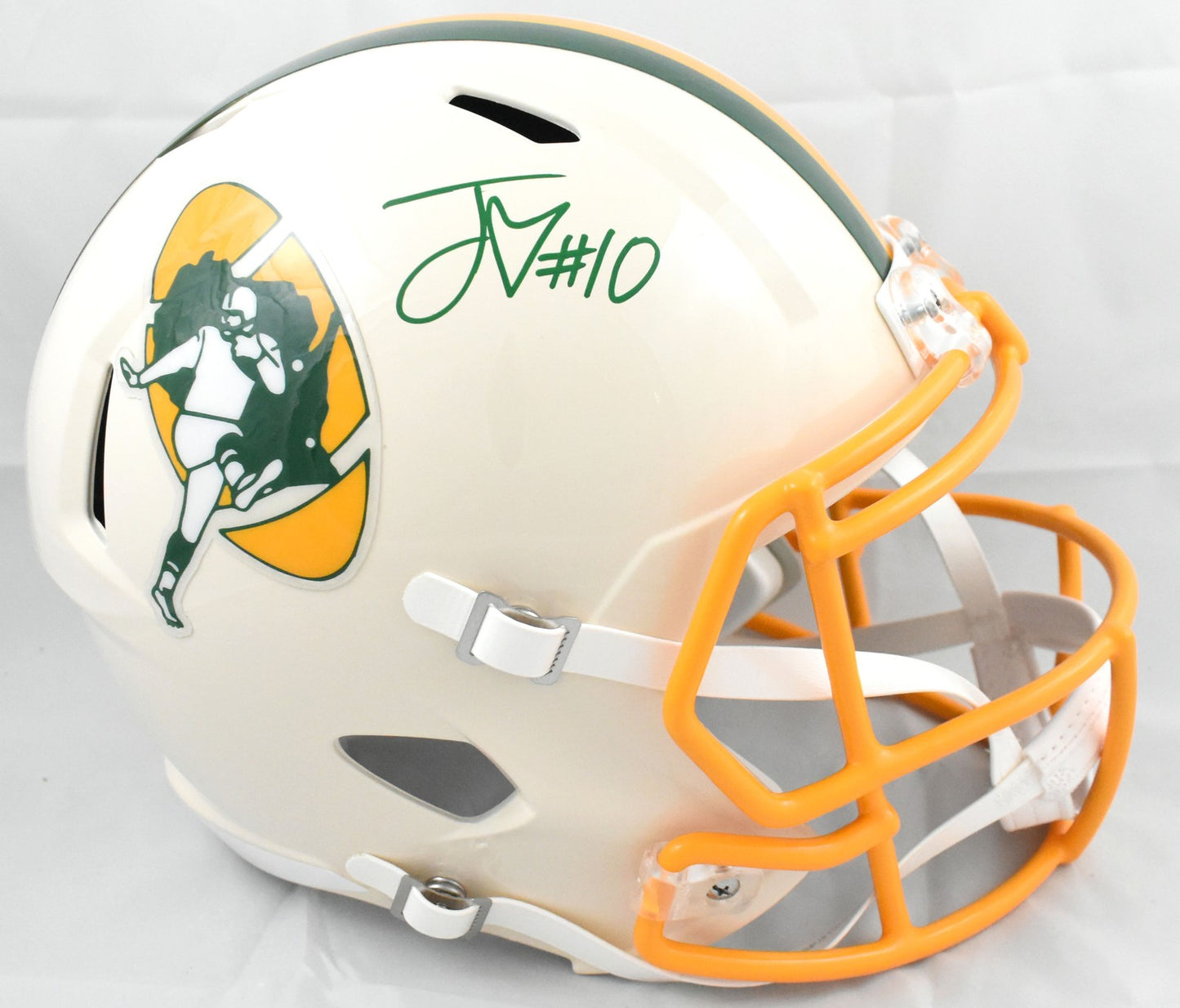 Jordan Love Signed Green Bay Packers Full Size Retro Speed Helmet