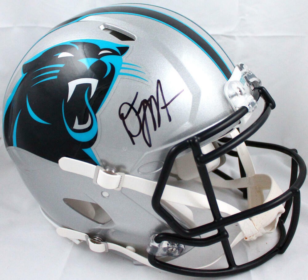 DJ Moore Autographed Carolina Panthers Full Size Speed Authentic Helmet