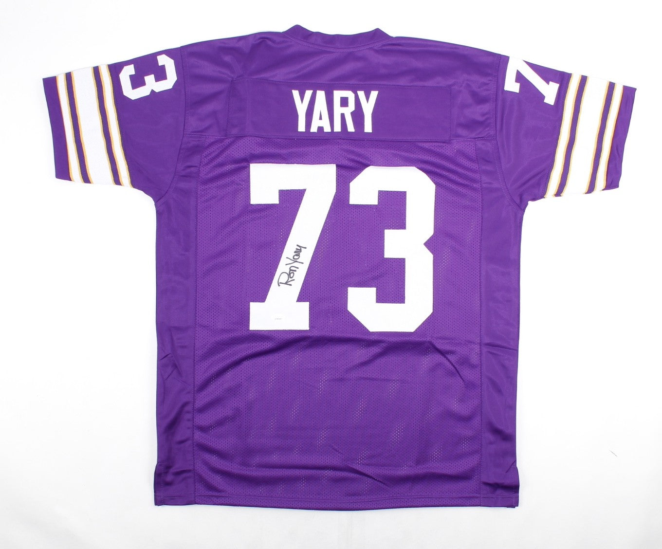 Ron Yary Autographed Minnesota Vikings Purple Custom Jersey