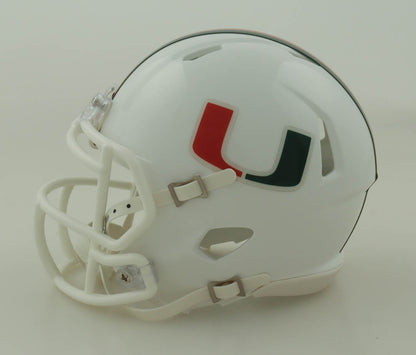 Jeremy Shockey Autographed Miami Hurricanes Mini Helmet