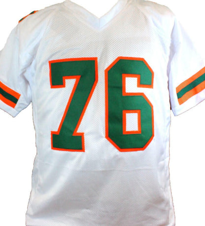 Warren Sapp Signed Miami Hurricanes Custom White Jersey - 3 Inscriptions