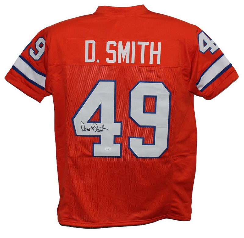 Dennis Smith Denver Broncos Autographed Custom Orange Jersey