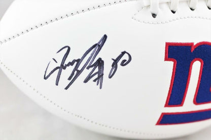 Jeremy Shockey Autographed New York Giants Black Logo Football