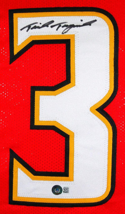 Taulia Tagovailoa Autographed Maryland Style Custom Red Jersey