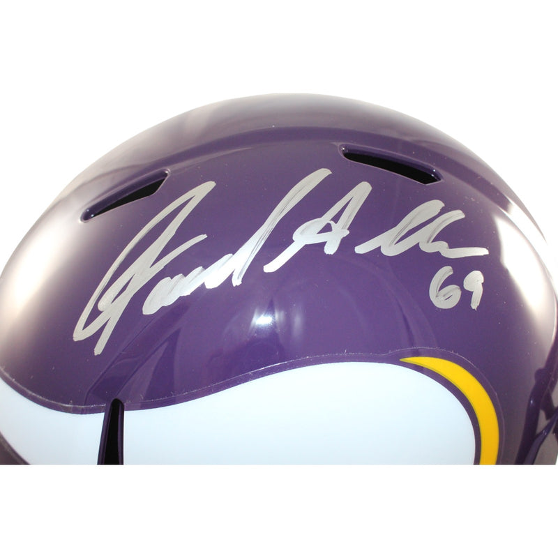Jared Allen Autographed Minnesota Vikings Full Size Throwback Replica Helmet