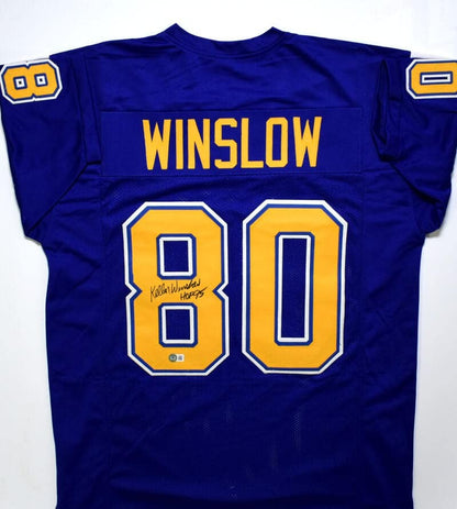 Kellen Winslow Autographed San Diego Chargers Style Jersey - HOF 95