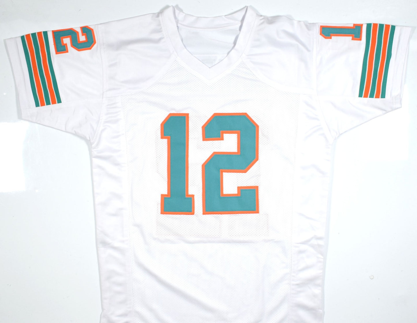 Bob Griese Signed Miami Dolphins White Custom Jersey