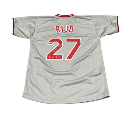 Jose Rijo Signed Cincinnati Reds Custom Jersey 90 WS MVP Beckett COA