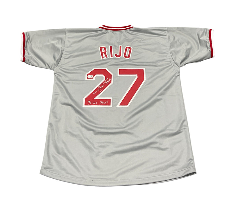 Jose Rijo Signed Cincinnati Reds Custom Jersey 90 WS MVP Beckett COA