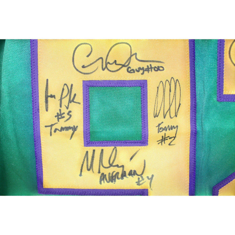 Mighty Ducks Cast Autographed Green Jersey (8 Signatures)
