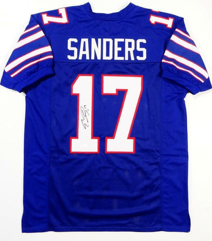 Emmanuel Sanders Autographed Blue Custom College Style Jersey
