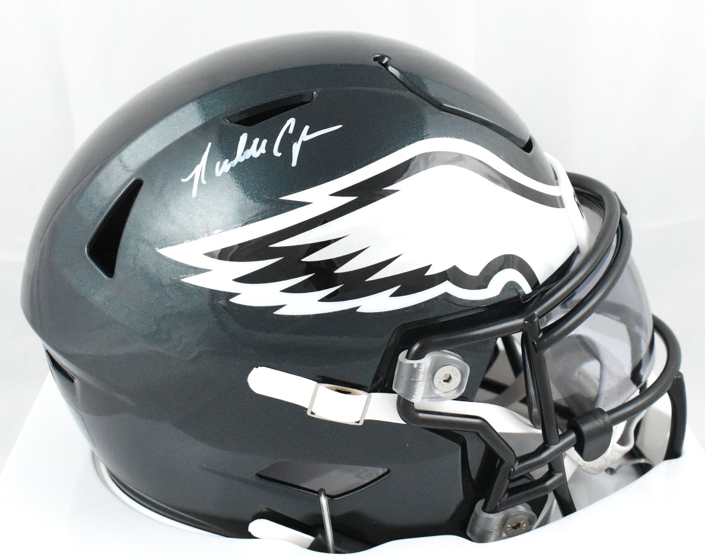 Randall Cunningham Signed Philadelphia Eagles Mid-Size SpeedFlex Helmet
