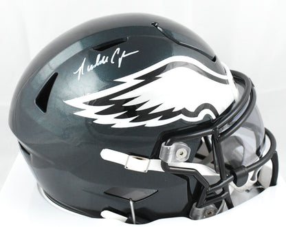 Randall Cunningham Signed Philadelphia Eagles Mid-Size SpeedFlex Helmet