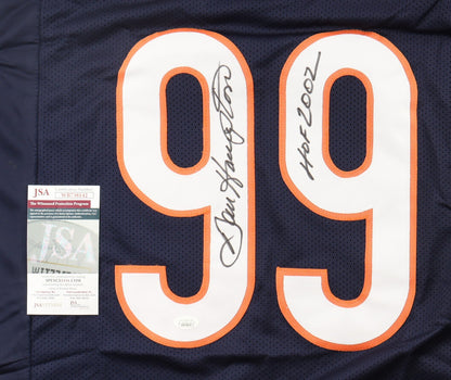 Dan Hampton Signed Chicago Bears Custom Jersey (HOF 2002) - JSA COA