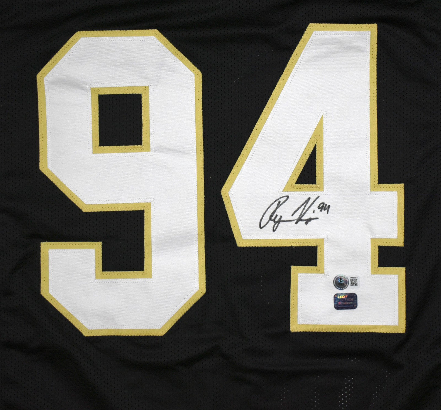 Ryan Kerrigan Signed Purdue Custom College Style Jersey - Black