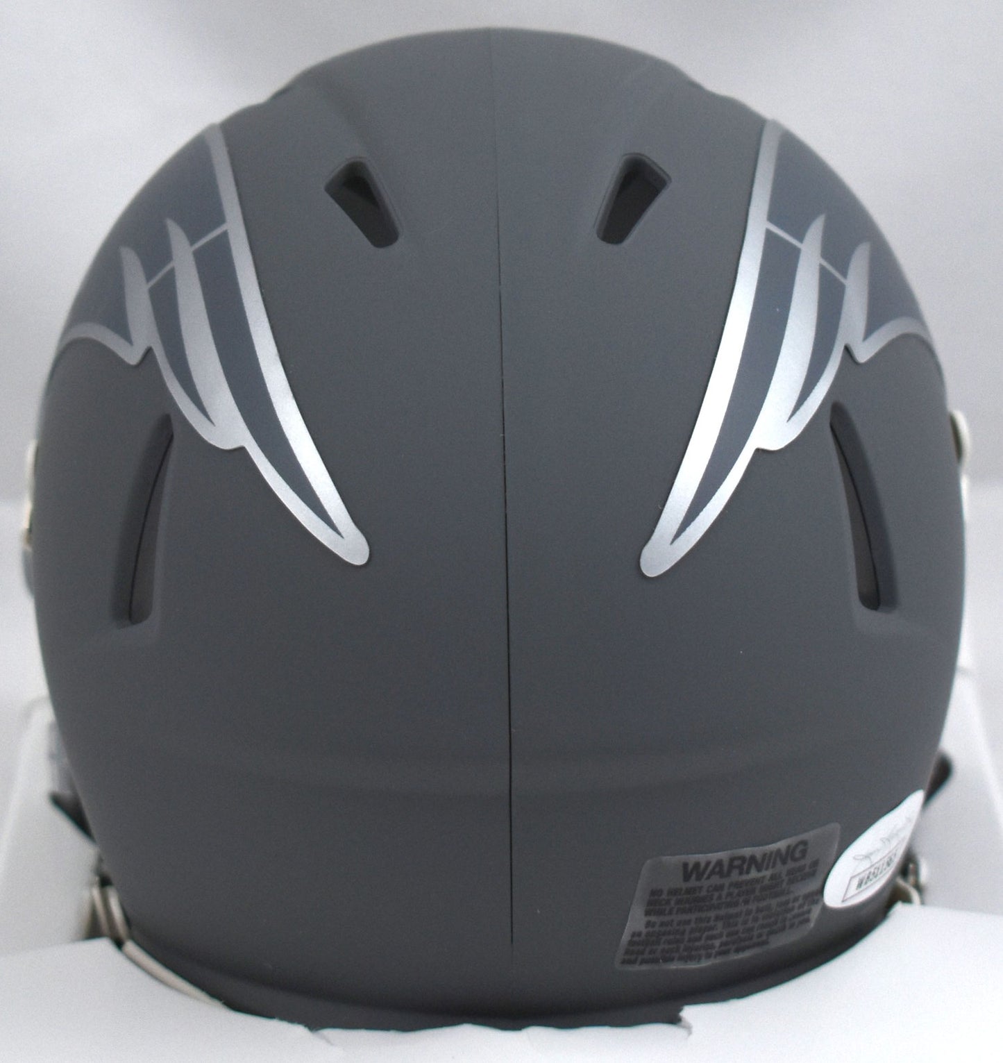 Wes Welker Signed New England Patriots Slate Speed Mini Helmet