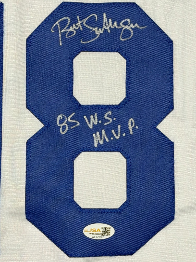 Bret Saberhagen Signed Kansas City Royals Custom Jersey 85 WS MVP JSA COA