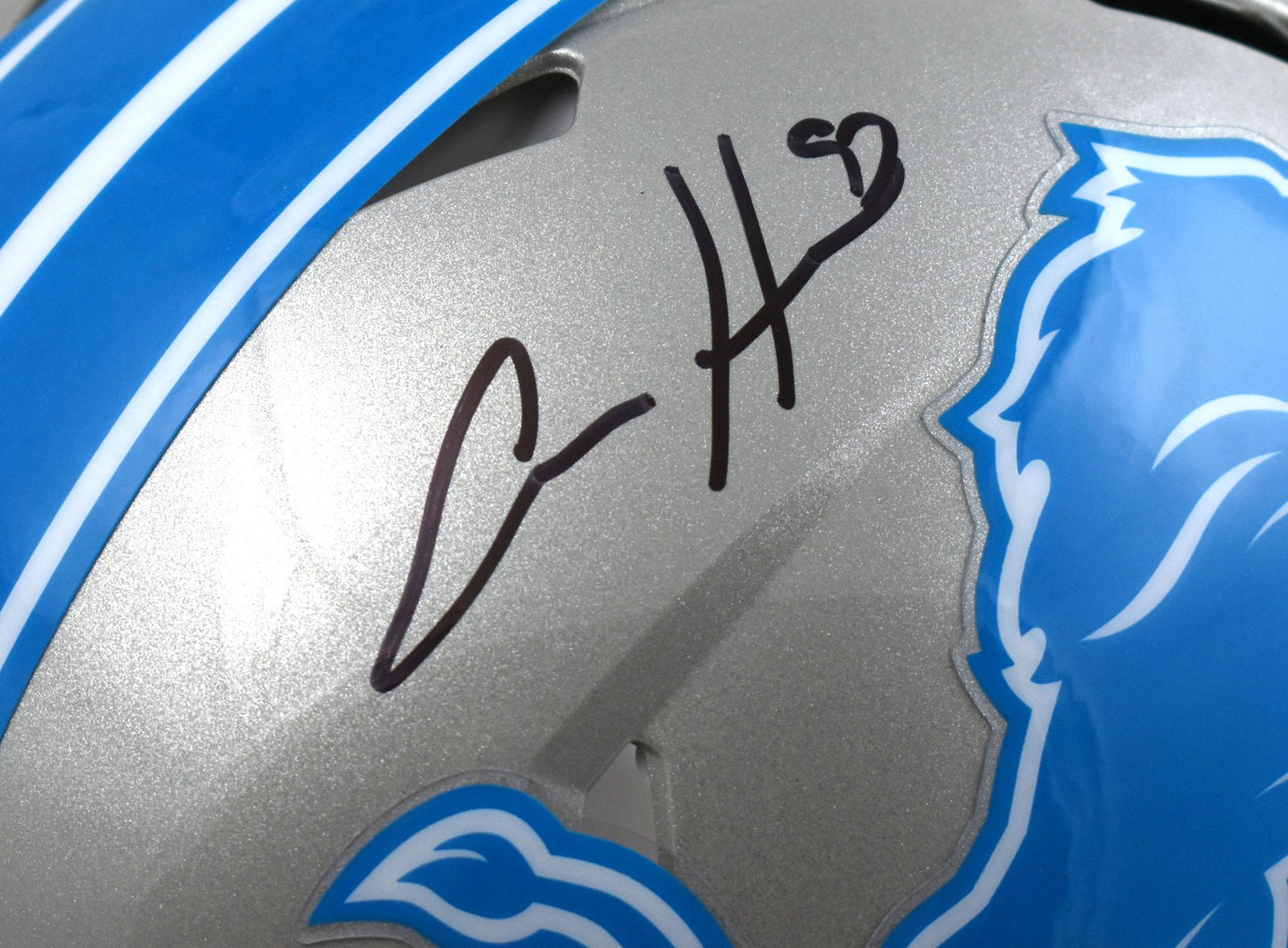 Aidan Hutchinson Autographed Detroit Lions Full Size Authentic Helmet