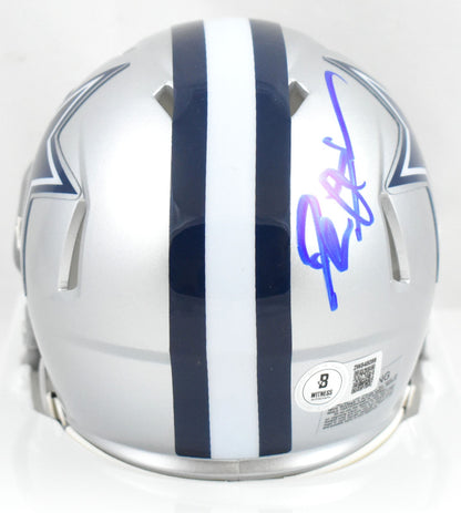 Deion Sanders Signed Dallas Cowboys Speed Mini Helmet - Blue