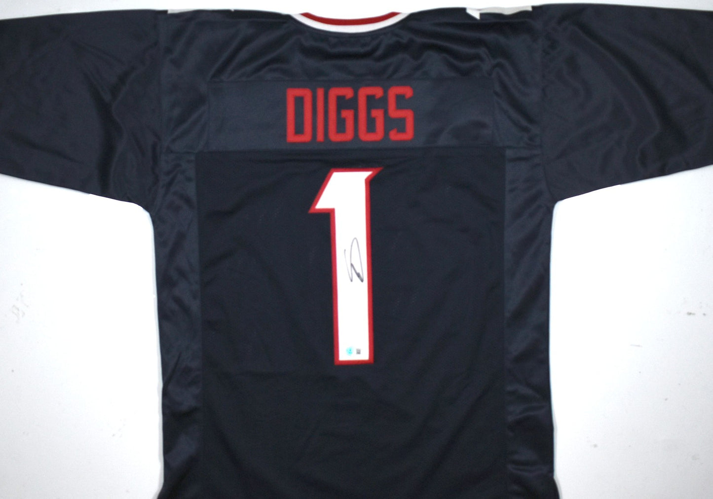 Stefon Diggs Autographed Blue Custom Jersey