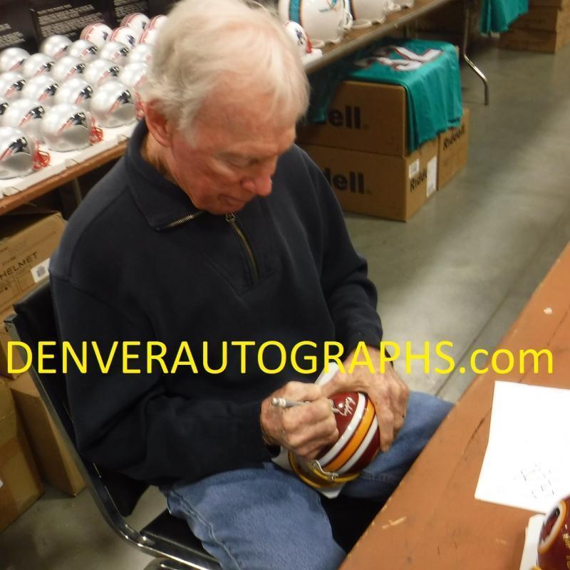 Bobby Beathard Washington Redskins Signed Mini Helmet HOF Inscription JSA