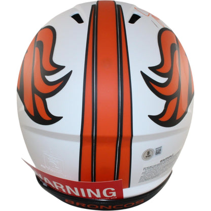 John Elway Denver Broncos Autographed Pro Lunar Full Size Helmet
