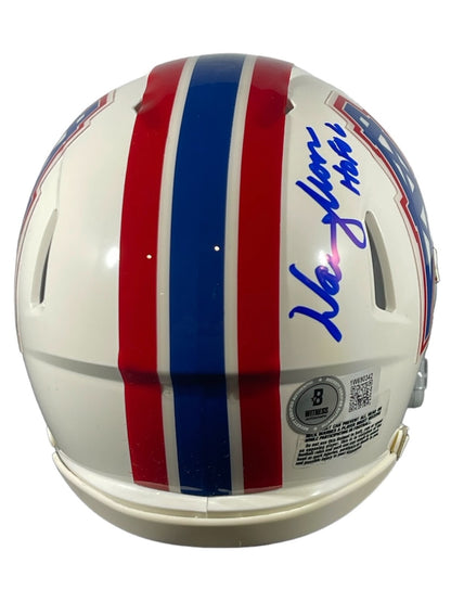 Earl Campbell & Warren Moon Houston Oilers Signed Mini Helmet