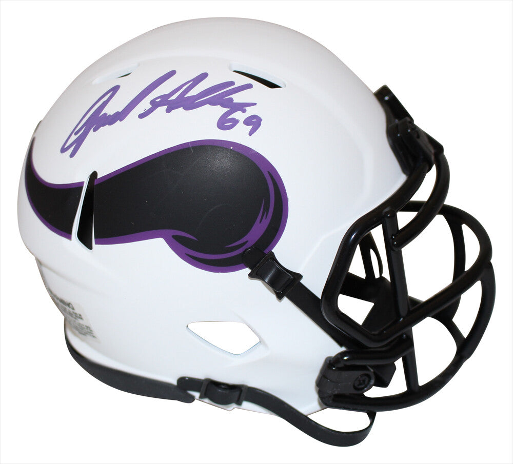 Jared Allen Signed Minnesota Vikings Lunar Mini Helmet Beckett