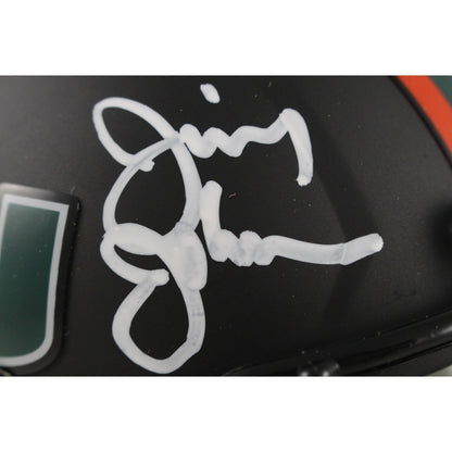 Jimmy Johnson Autographed Miami Hurricanes Miami Nights Mini Helmet