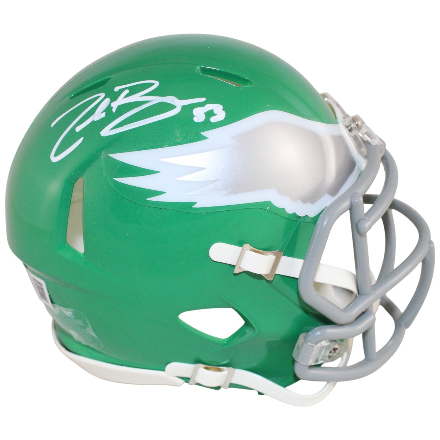 Zack Baun Autographed Philadelphia Eagles Kelly Green Mini Helmet