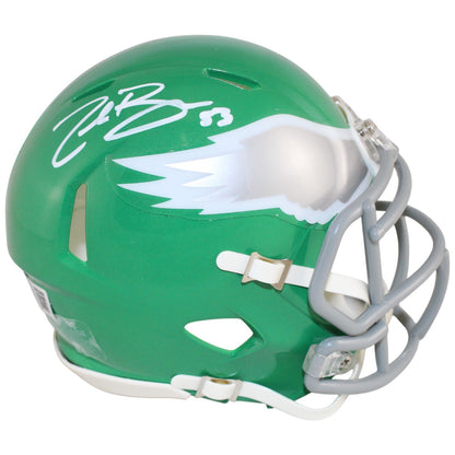 Zack Baun Autographed Philadelphia Eagles Kelly Green Mini Helmet