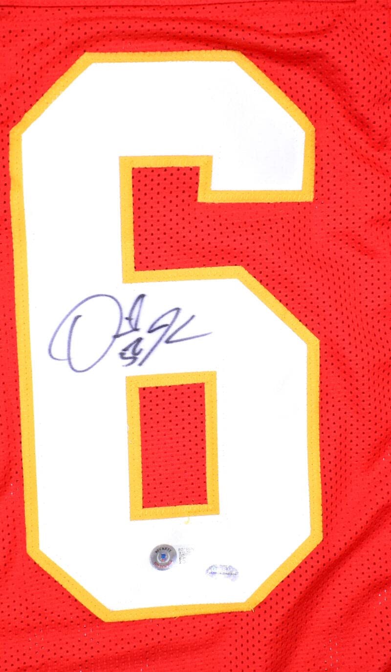 Derrick Johnson Signed Kansas City Chiefs Style Custom Red Jersey