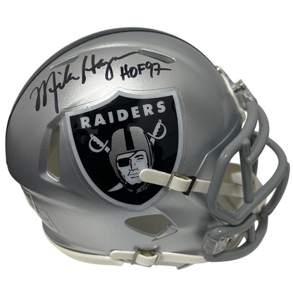 Mike Haynes Signed Las Vegas Raiders Speed Mini Helmet HOF 97