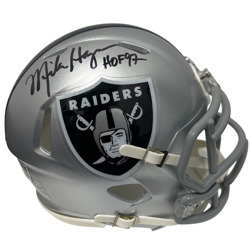 Mike Haynes Signed Las Vegas Raiders Speed Mini Helmet HOF 97