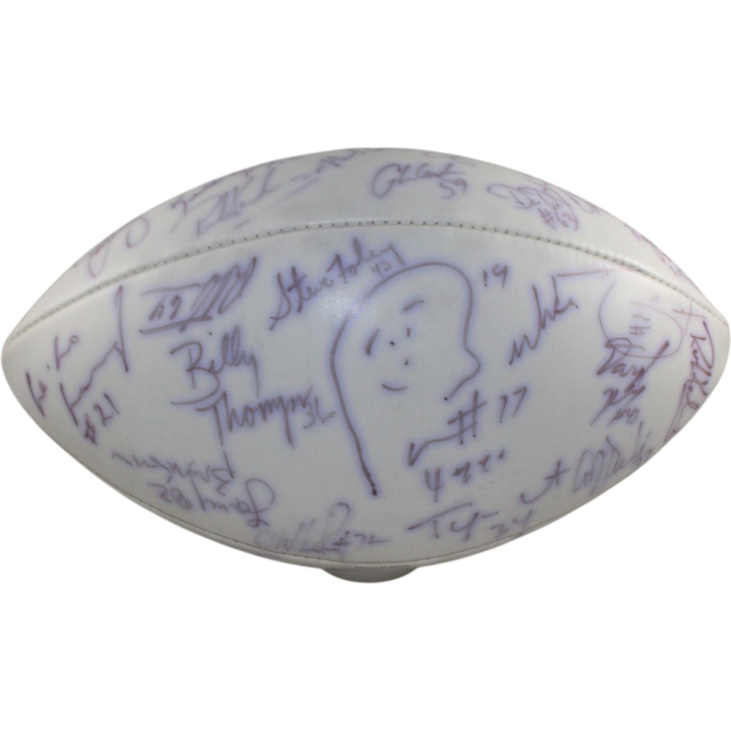 Joe Montana & John Elway Multi-Signed Wilson Logo Football (34 Sigs)