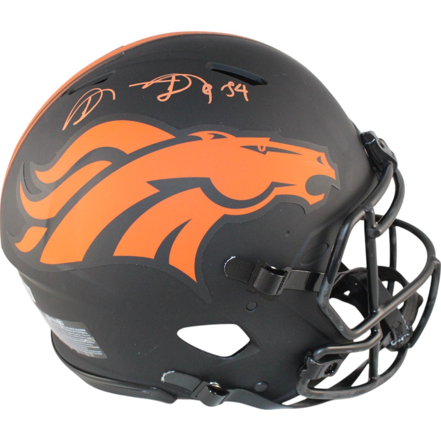 Shannon Sharpe Denver Broncos Autographed Authentic Eclipse Full Size Helmet