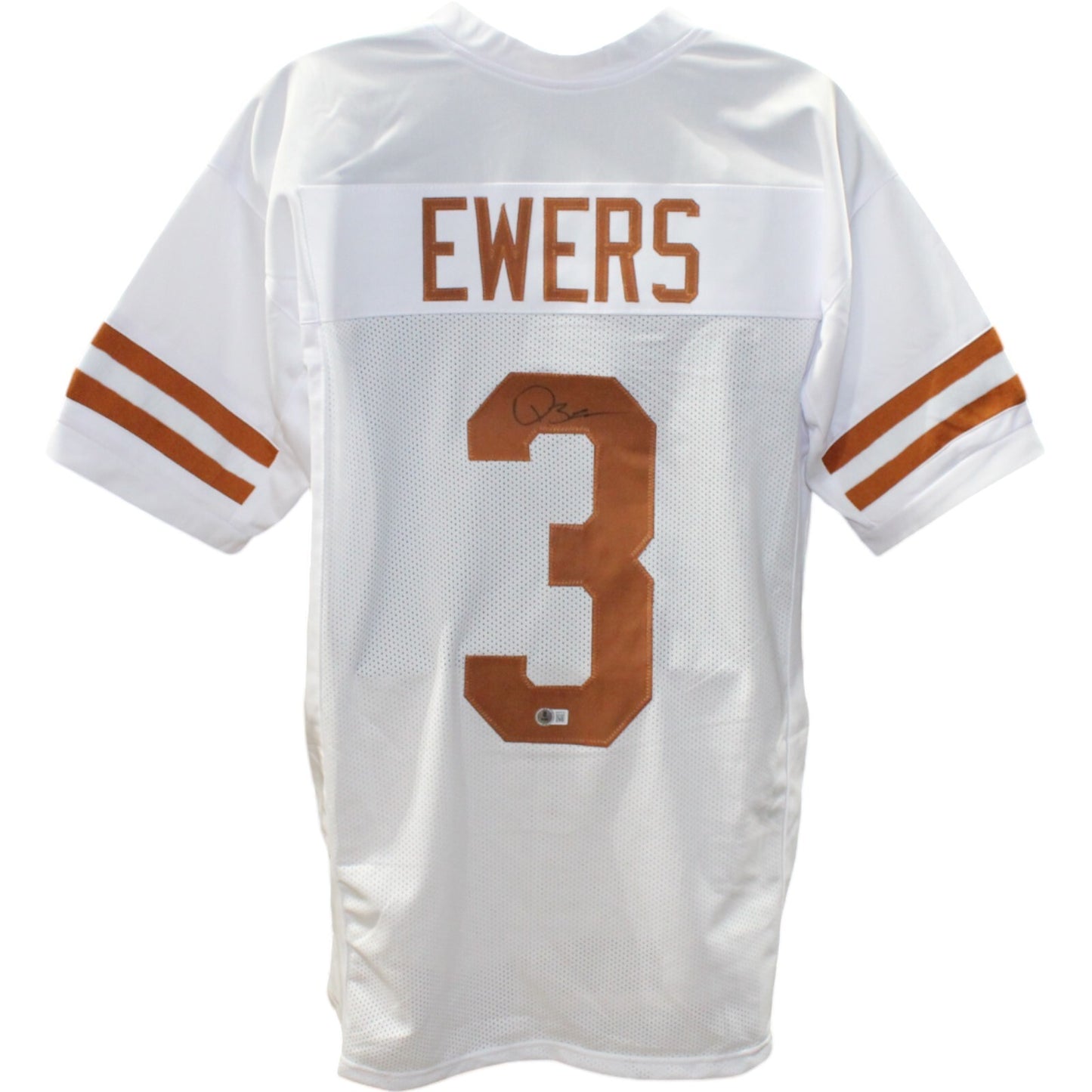 Quinn Ewers Autographed College Style Jersey - White