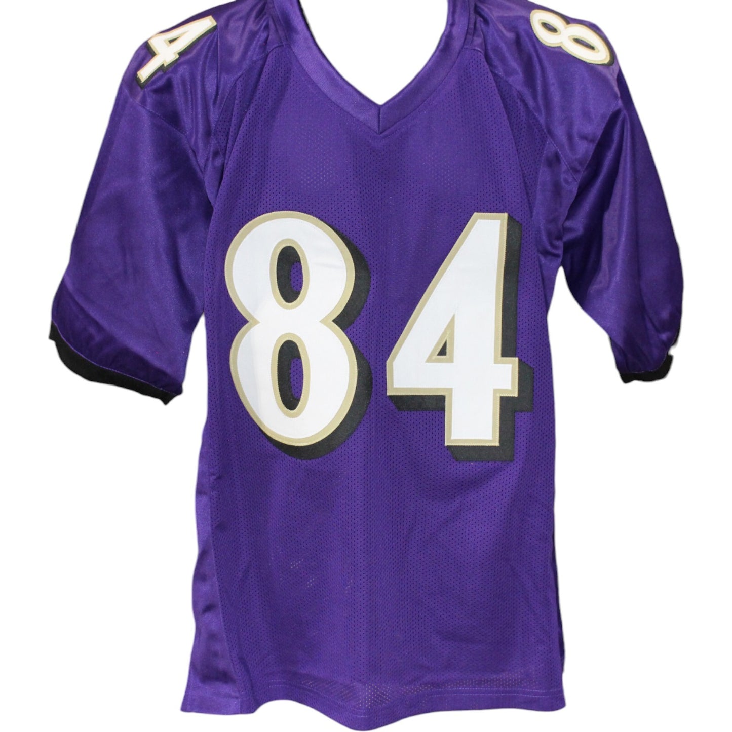 Jermaine Lewis Autographed Purple Pro Style Jersey (Beckett COA)