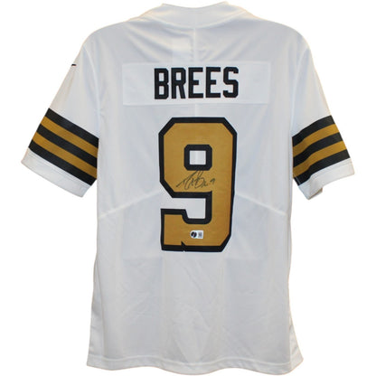 Drew Brees Autographed New Orleans Saints White Nike Jersey