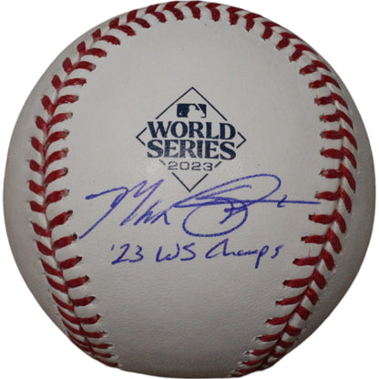 Max Scherzer Autographed Texas Rangers Baseball ('23 WS Champs)