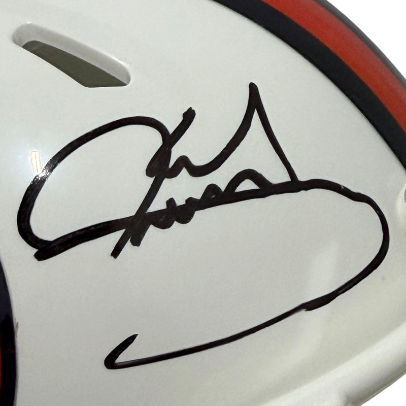Karl Mecklenburg Denver Broncos Autographed Throwback White Mini Helmet JSA