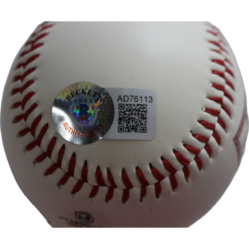 Don Baylor Signed Coors Field Logo Baseball (1995 NL Mgr of Year) BAS