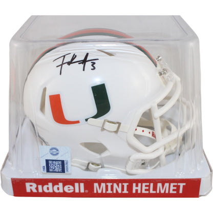 Frank Gore Autographed Miami Hurricanes Mini Helmet (Beckett COA)