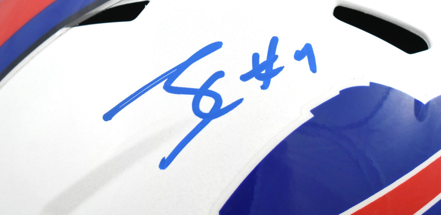 James Cook Autographed Buffalo Bills Full Size Speed Helmet