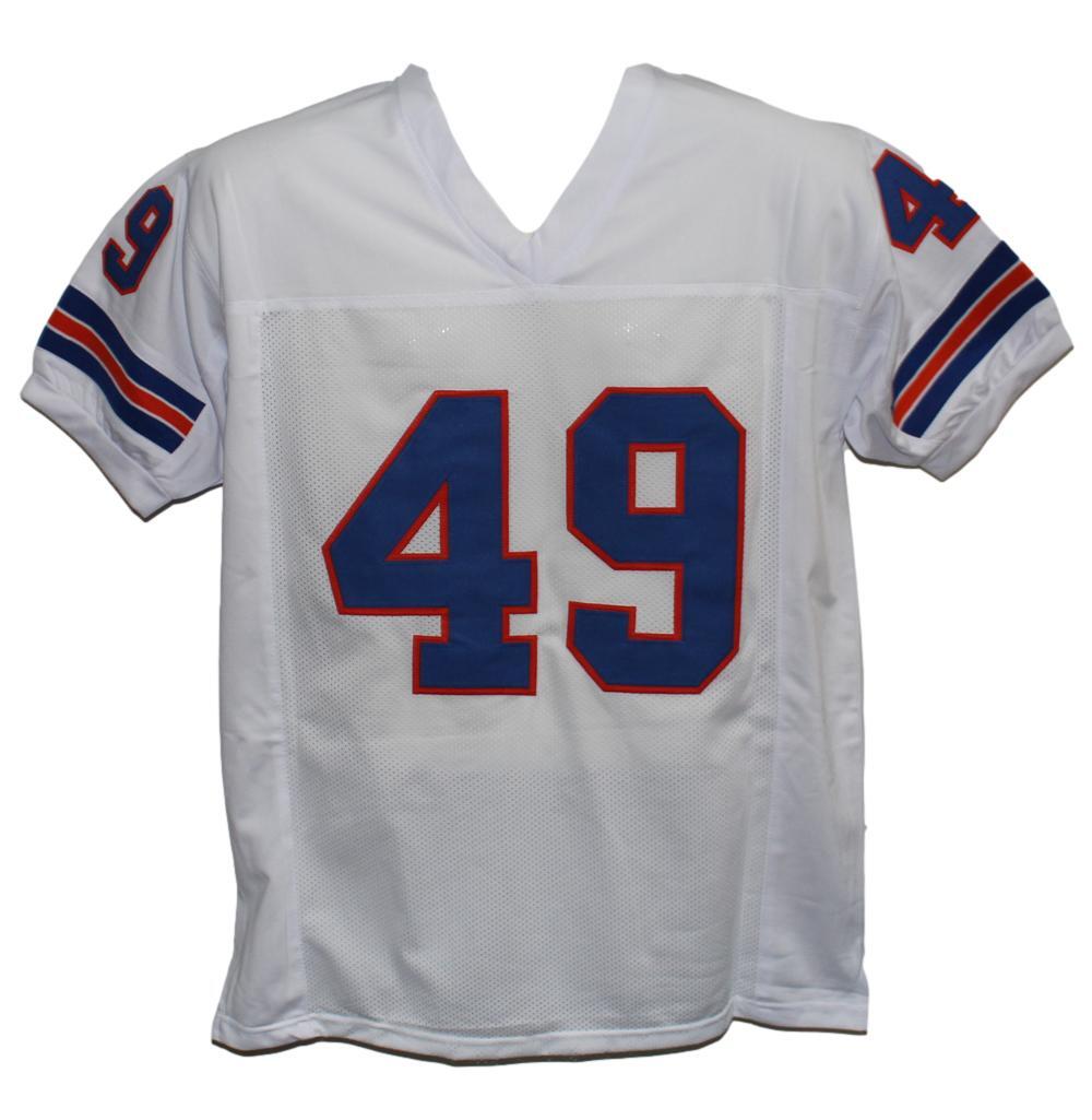 Dennis Smith Signed Denver Broncos Custom Pro-Style White Jersey