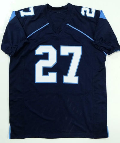 Ricky Williams Autographed Blue Custom Jersey